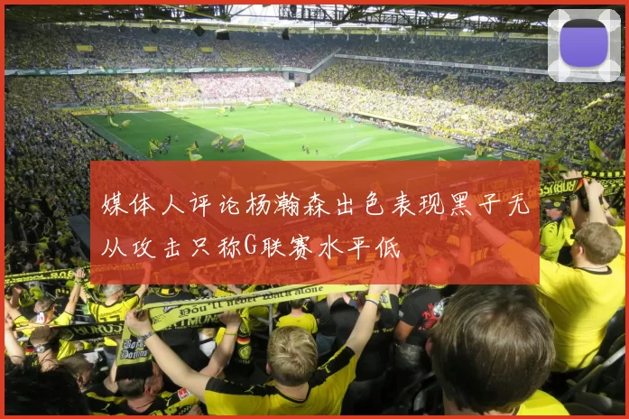 媒体人评论杨瀚森出色表现黑子无从攻击只称G联赛水平低